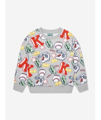 KENZO Boys Kenzo Club Sweatshirt in Grey 2024