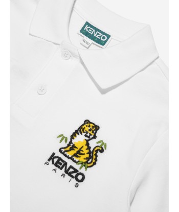 KENZO Boys Kotora Polo Shirt in Ivory votre