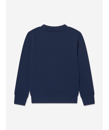 KENZO Boys Logo Print Sweatshirt in Navy une grave pollution 