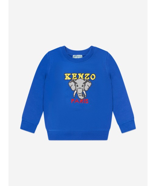 KENZO Boys Jungle Game Sweatshirt in Blue plus qu'un jeu 