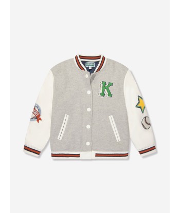 KENZO Boys Baseball Jacket in Grey suggérées chez