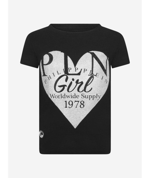 Philipp Plein Girls Cotton Heart Top en stock