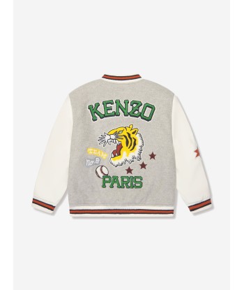 KENZO Boys Baseball Jacket in Grey suggérées chez