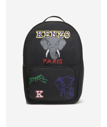 KENZO Kids Logo Backpack in Grey destockage