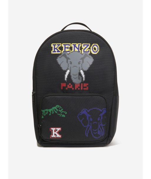 KENZO Kids Logo Backpack in Grey destockage