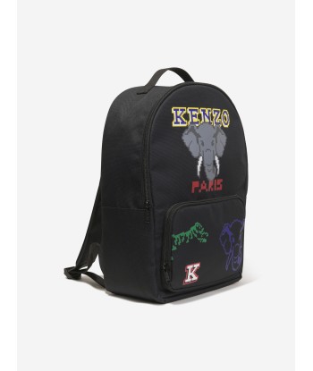 KENZO Kids Logo Backpack in Grey destockage