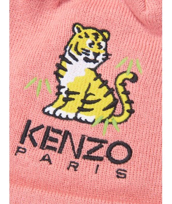 KENZO Girls Kotora Beanie Hat in Pink Faites des économies