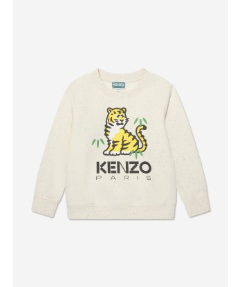 KENZO Kids Kotora Print Sweatshirt in Beige En savoir plus