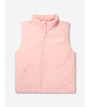 KENZO Girls Down Padded Gilet in Pink ouvre sa boutique