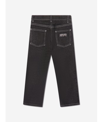 KENZO Kids Tokyo Paris Jeans in Black Vous souhaitez 