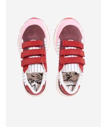 KENZO Kids Branded Trainers in Ivory les ctes