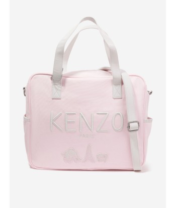 KENZO Baby Girls Logo Changing Bag in Pink en linge