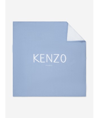 KENZO Baby Logo Blanket in Blue solde