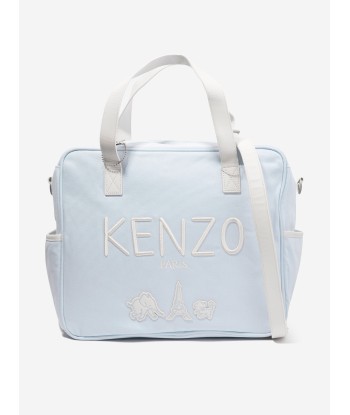 KENZO Baby Logo Changing Bag in Blue 2023