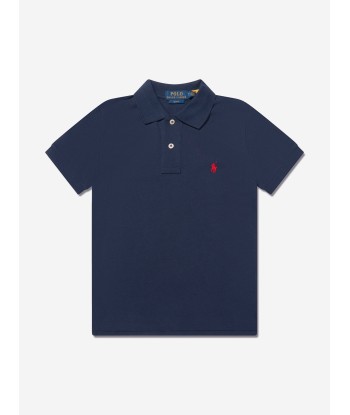 Ralph Lauren Boys Navy Custom Fit Polo Top de votre