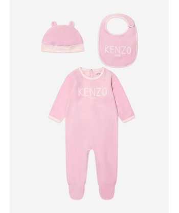 KENZO Baby Girls Babygrow Gift Set in Pink en linge