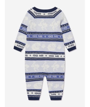 KENZO Baby Boys Striped Romper in Blue les muscles