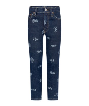 Ralph Lauren Boys Blue Denim Logo Print Jeans 2 - 3 jours ouvrés.