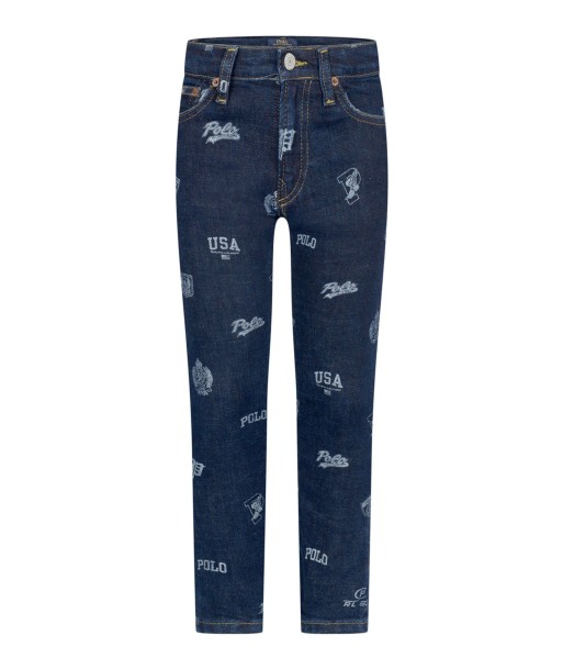 Ralph Lauren Boys Blue Denim Logo Print Jeans 2 - 3 jours ouvrés.