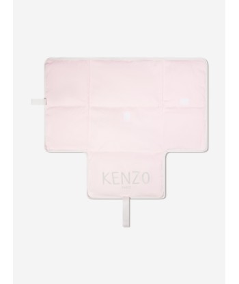 KENZO Baby Girls Logo Changing Bag in Pink en linge