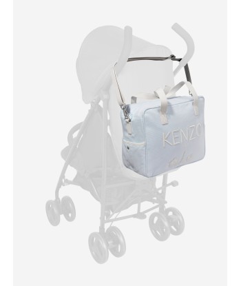 KENZO Baby Logo Changing Bag in Blue 2023