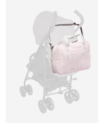 KENZO Baby Girls Logo Changing Bag in Pink en linge