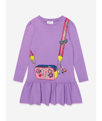 MARC JACOBS Girls Bag Print Dress in Purple 50% de réduction en Octobre 2024