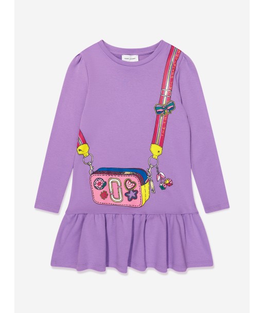 MARC JACOBS Girls Bag Print Dress in Purple 50% de réduction en Octobre 2024