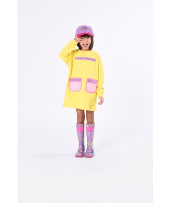 MARC JACOBS Girls Pocket Sweater Dress in Yellow le concept de la Pate a emporter 