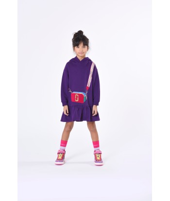 MARC JACOBS Girls Hooded Sweater Dress in Purple Economisez 