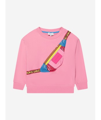 MARC JACOBS Girls Crossody Bag Sweatshirt in Pink Livraison rapide