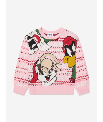 MARC JACOBS Girls Looney Tunes Jumper in Pink Les êtres humains sont 