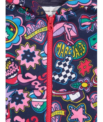 MARC JACOBS Girls Illustrated Zip Up Top in Multicolour pas cheres