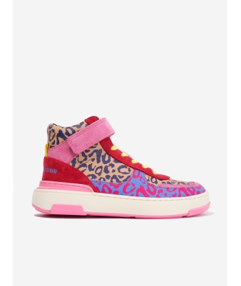 MARC JACOBS Girls Leather Cheetah Trainers in Multicolour Toutes les collections ici