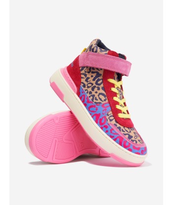 MARC JACOBS Girls Leather Cheetah Trainers in Multicolour Toutes les collections ici