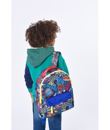 MARC JACOBS Boys Badge Print Backpack in Navy Les magasins à Paris