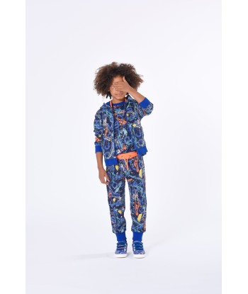 MARC JACOBS Boys Paint Monogram Joggers in Blue ouvre sa boutique