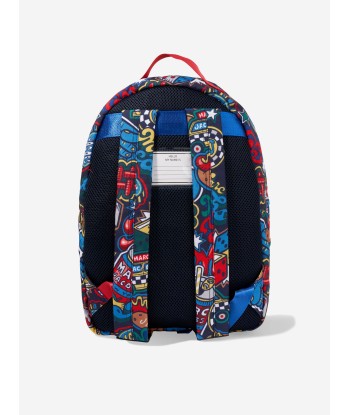 MARC JACOBS Boys Badge Print Backpack in Navy Les magasins à Paris