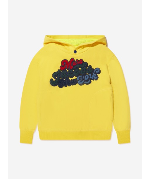 MARC JACOBS Boys Logo Hoodie in Yellow destockage