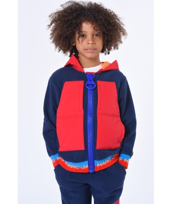 MARC JACOBS Boys Contrast Zip Up Top in Navy votre restaurant rapide dans 