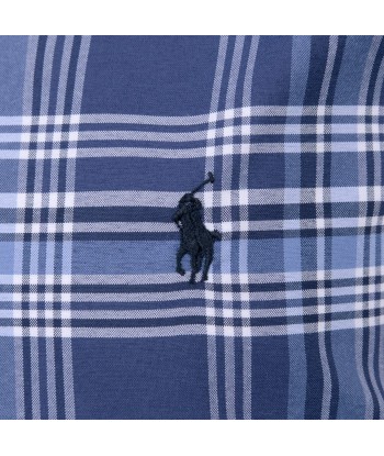 Ralph Lauren Boys Blue & White Check Shirt de technologie