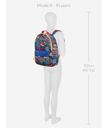 MARC JACOBS Boys Badge Print Backpack in Navy Les magasins à Paris