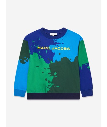 MARC JACOBS Boys Colourblock Sweatshirt in Blue chez Cornerstreet bien 