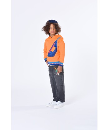 MARC JACOBS Boys Belt Bag Pocket Hoodie in Orange de votre