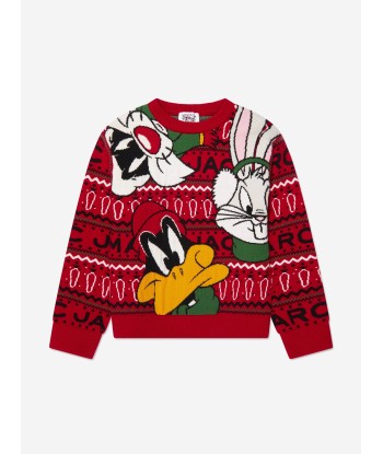 MARC JACOBS Boys Looney Tunes Jumper in Red store