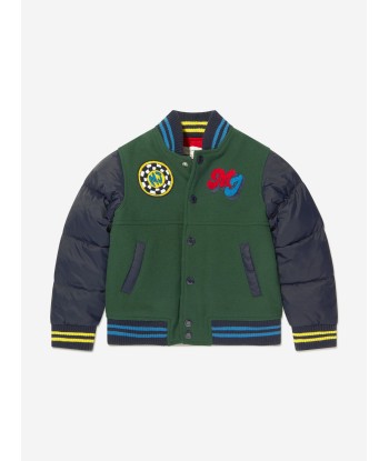 MARC JACOBS Boys Varsity Jacket in Green Fin de série