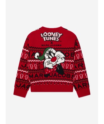 MARC JACOBS Boys Looney Tunes Jumper in Red store