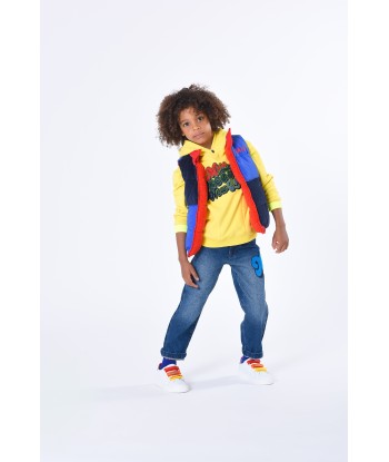 MARC JACOBS Boys Reversible Puffer Gilet in Blue de technologie