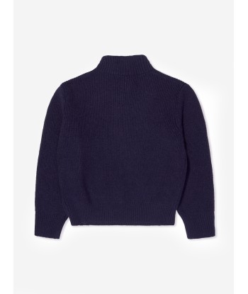 MARC JACOBS Boys High Collar Jumper in Navy en linge