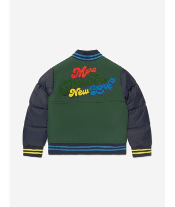 MARC JACOBS Boys Varsity Jacket in Green Fin de série